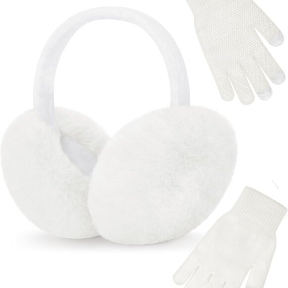 Earmuffs Ear Warmers for Women Winter Fur Adjustable Foldable Ear Muffs Gifts - Picture 1 of 7